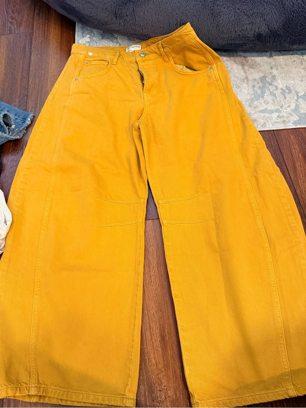 We The Free Women's wide leg Jeans in Mustard
